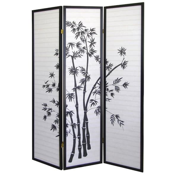 Pulvinar 18 in. W x 3 Panel x 71 in. H Room Divider - Bamboo PU2566608 - main